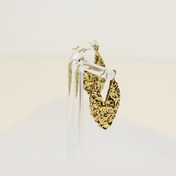 Earrings / 100% stainless steel / gold-plated / hypoallergenic - Picture 3 of 7